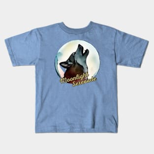 Moonlight Serenade - Husky Kids T-Shirt